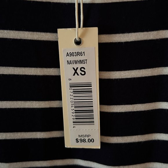 Women's Tank Dress with Belt Stripes - Max Studio NWT - XS - Picture 2 of 3